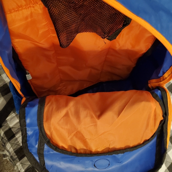 Metropack Royal Blue & Orange Kids Backpack. - Picture 3 of 5